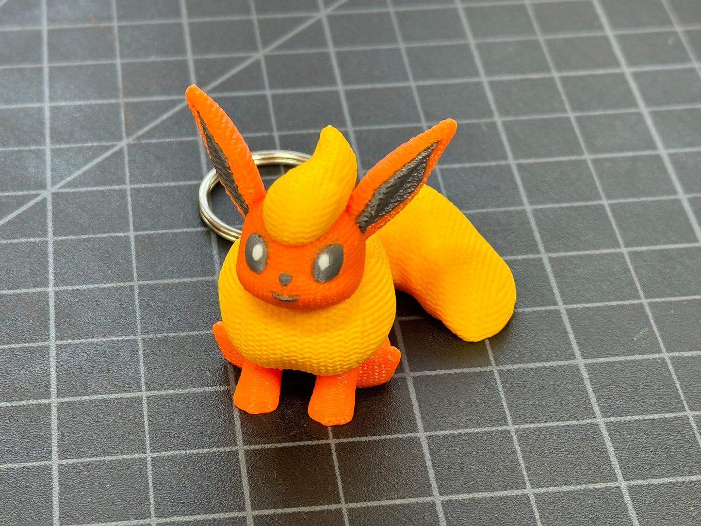 Flareon Keychain (Knitted)