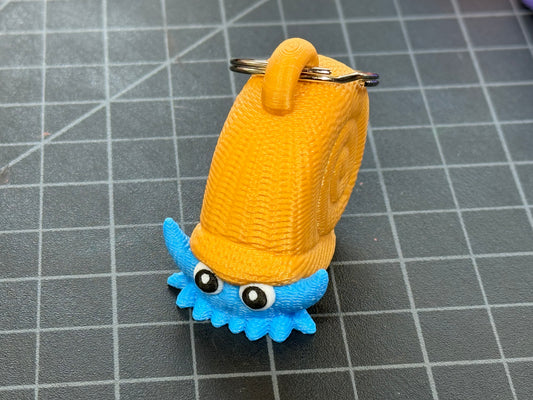 Omanyte Keychain (Knitted)